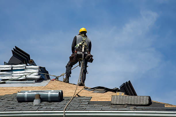 Professional Roof Replacement technician working in La Habra, CA